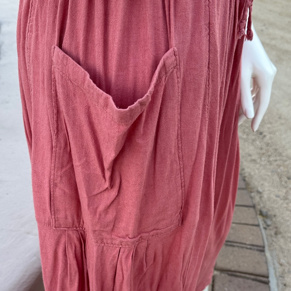 Size Small Free people Relaxed Drawstring Women's Cropped Pants - burnt orange - Picture 3 of 5